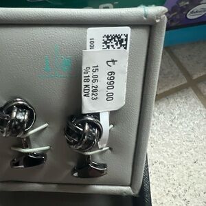 Tateossian Silver Knot Cuff Links